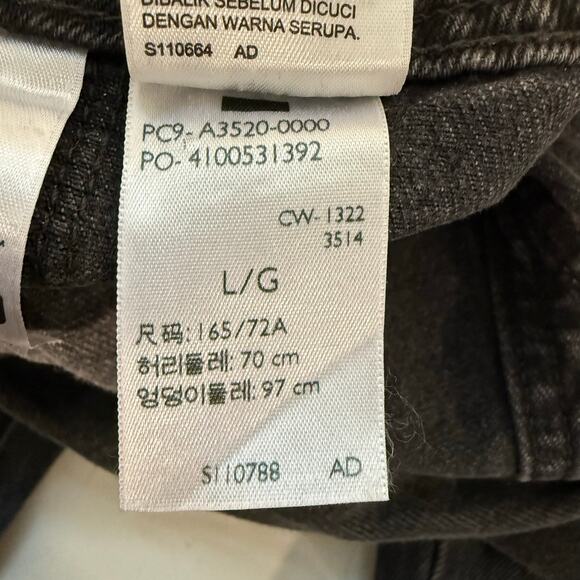 Levi's SilverTab Women's Overalls Carpenter Baggy Leg Gray Denim Large - Picture 10 of 11